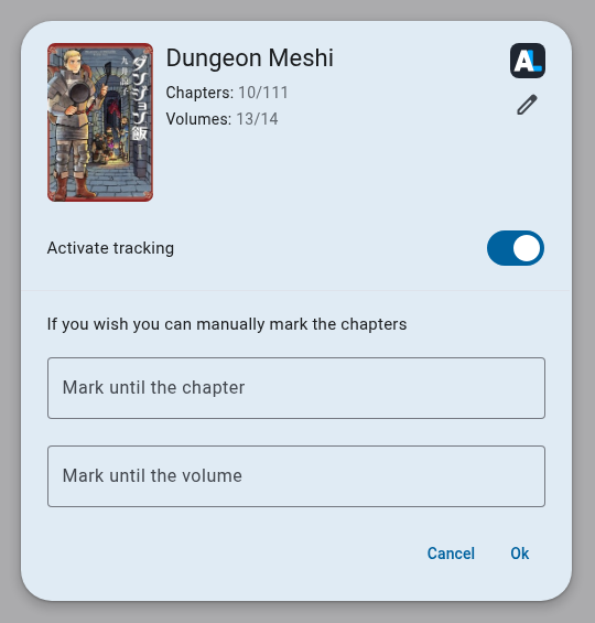 Manual tracking